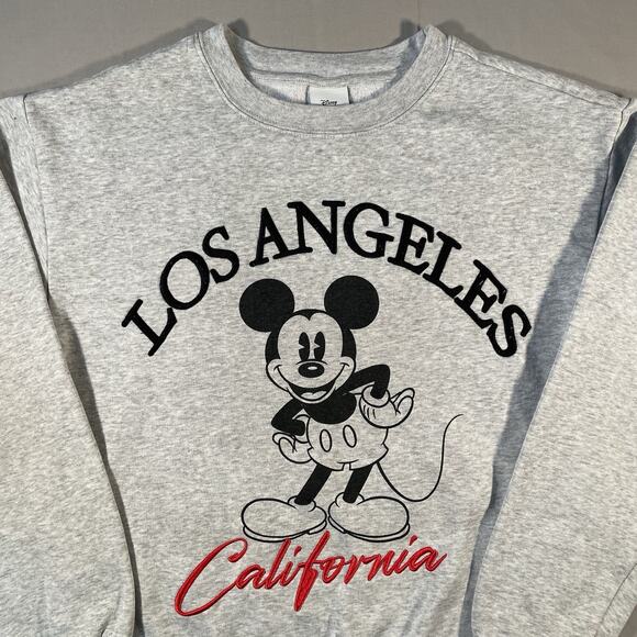 Disney Mickey Mouse Los Angeles California Lined Sweatshirt Women’s Size XS - Picture 4 of 9